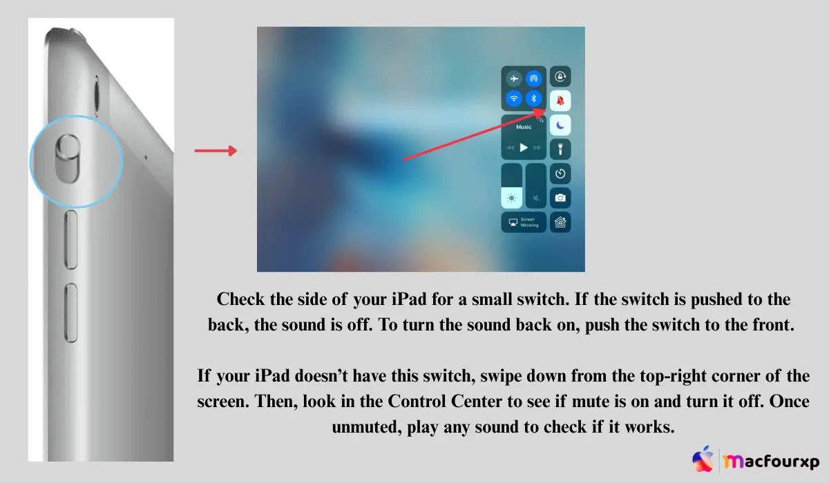 check the mute switch